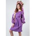 Embroidered boho dress "Charm" Lilac